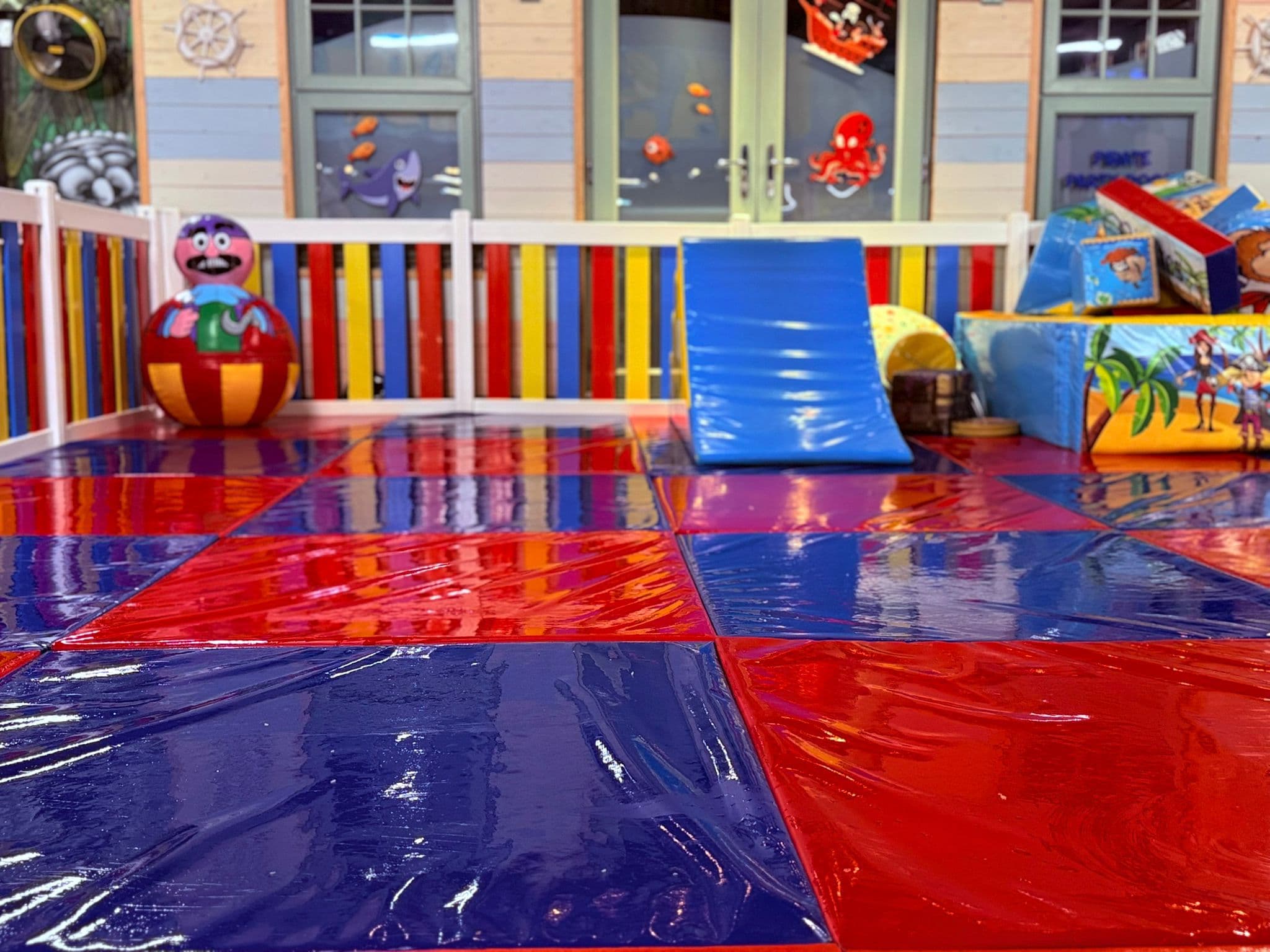 Before: Commercial soft play area cleaning transformation